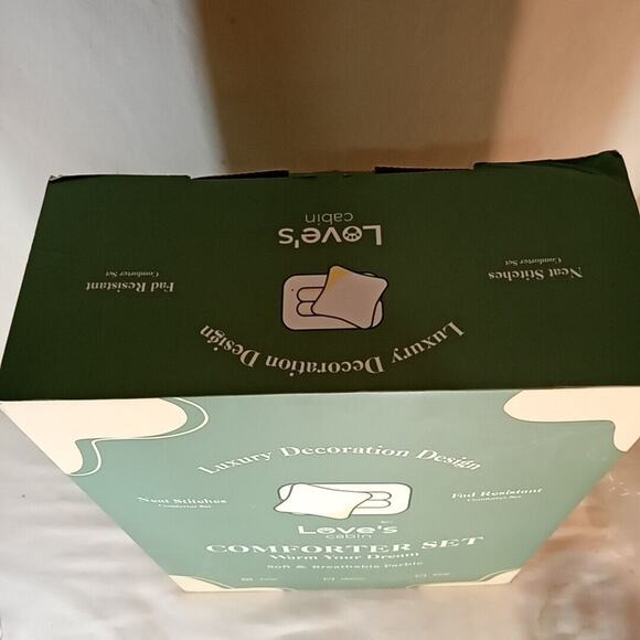 Loves Cabin Twin Comforter Set Light Blue - Picture 2 of 5